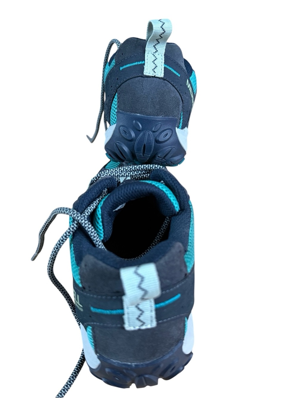 Merrell Accentor 3 WP Waterproof Hiking Shoes Teal / Navy / Blue Like New in Box - Picture 11 of 14